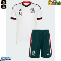 Mexico Edson Alvarez #4 Bortedraktsett Barn EM 2024 Kortermet (+ Korte bukser)